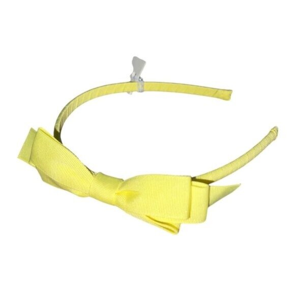 Janie & Jack Bow Headband Hair Accessory for Toddler Girls Yellow - Picture 1 of 4